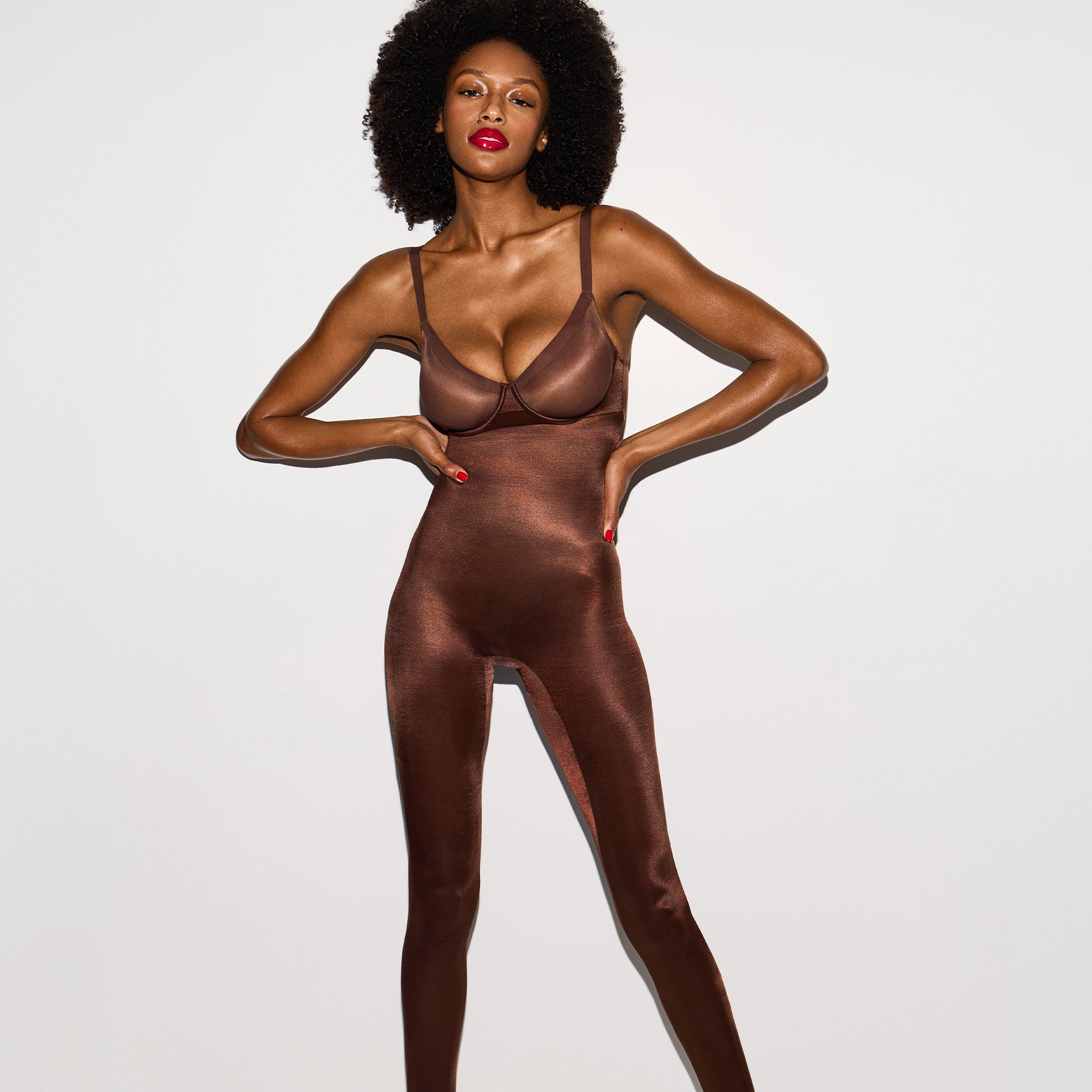 SIMPLY BARE UNDERWIRE CATSUIT | COCOA - Image 6